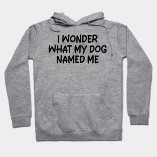 i wonder what my dog named me Hoodie